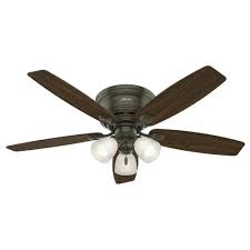 Ceiling fans with light kits offer the best of both worlds, and some of them. Hunter Low Profile 52 Indoor Led Ceiling Fan At Menards