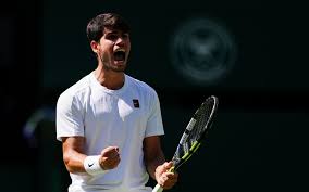 Carlos Alcaraz overpowers Taylor Fritz to reach third consecutive Wimbledon  final
