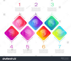 Process Chart Abstract Elements Graph Diagram Stock Vector