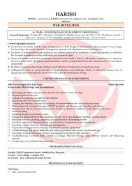 This edureka video on web developer resume will help you build an eye catching resume with the important skills required. Web Developer Sample Resumes Download Resume Format Templates