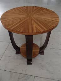 6 drawer solid mahogany round coffee table h50 x w90 x d90cm wooden top. Art Deco Round Mahogany And Zebrano Coffee Table 1930s For Sale At Pamono