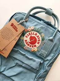 Fjallraven Kanken Embroidery Backpack Etsy Fjallraven Kanken Backpack Embroidery Bags Bags