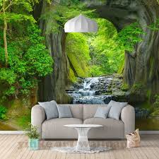 Fantasy scenery 1920 x 1200. Custom 3d Fresh Rill Forest Wall Mural Photo Wallpaper Scenery For Walls 3d Room Landscape Wall Paper For Living Room Home Decor Onshopdeals Com