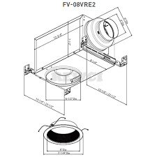 This panasonic bathroom fan is also installed on the ceiling with a hidden assembly, so, you just feel the air flow without looking its machinery. Panasonic Fv 08vre2 Whisper Recessed Led Ventilation Fan