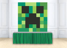 Packed with blocks and elements so fun, this birthday bash by aubrey ganzon of aubrey designs, out of iloilo city, philippines, is a creative one!. Birthday Party Backdrop Video Game Creeper Head Minecraft Background Photo Background Studio Photophone Photocall Custom W 2155 Buy At The Price Of 6 20 In Aliexpress Com Imall Com