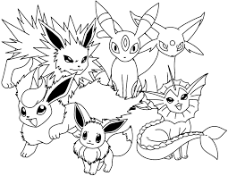 Thus, she was pretty excited to see these pokemon color by number pages! Eevee Pokemon Coloring Pages Free Novocom Top