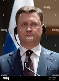 19 December 2019, Berlin: Alexander Nowak, Minister of Energy of Russia,  speaks at a press conference in the Ministry of Economy after negotiations  between Russia and Ukraine mediated by the EU and