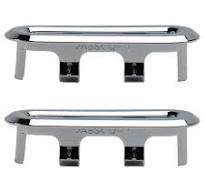 MroMax Sink Overflow Covers Bathroom Kitchen Basin Trim Oval Ring Caps  Insert Spares Silver Tone 2 Pcs.
