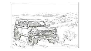 Free printable suv coloring pages for kids. Blue Oval Releases 2021 Ford Bronco And F 150 Coloring Pages For Kids