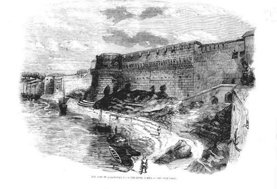 File:The Fort of Allahabad from the River Jumna.jpg - Wikimedia Commons