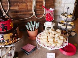 Western party decorations, games, treats, and western sheriff badges can be used as table decorations, on costumes, or to make a themed horse, western, or cowboy party more realistic. Wild West Birthday Party Mint Event Design
