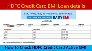 We have numbered the important sections of the hdfc cc. How To Check Hdfc Credit Card Emi Loan Details Youtube