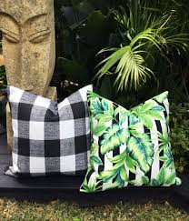 black and white check outdoor cushions buffalo check outdoor etsy outdoor cushions black and white pillows outdoor pillows