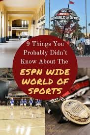 The plans filed with the south florida water management district don't say what the sports venue would be, and disney would not provide. Espn Wide World Of Sports Complex Things You Should Know