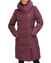 Cole Haan Signature Asymmetrical Pillow Collar Down Puffer Coat Reviews Coats Jackets Women Macy S