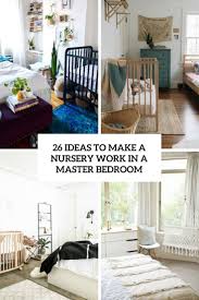 Blackout curtains are amazing for controlling the amount of light in a room. 26 Ideas To Make A Nursery Work In A Master Bedroom Digsdigs