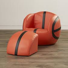 Zoomie Kids Carota Upholstered Kids Novelty Chair And Ottoman Faux Leather Chair Upholstered Kids Chair Chair And Ottoman