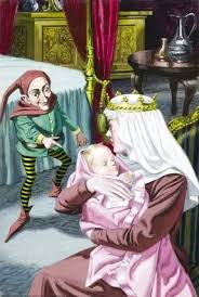 Rumpelstiltskin Comes To Take The Baby Fairy Book Brothers Grimm Fairy Tales Rumpelstiltskin