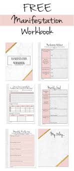 Ultimate Freebie Friday Manifestation Workbook How To Achieve Your Goals Planner Manifestation Workbook