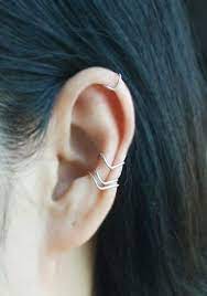 chevron ear cuff no piercing cartilage ear cuff ear jacket ear wrap gift coupons ear cuff silver ear cuff cartilage ear cuff