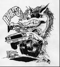 Excellent Rat Fink Hot Rod Coloring With Hot Rod Coloring Pages And Hot Rod Coloring Pictures Biker Art Art Bear Coloring Pages