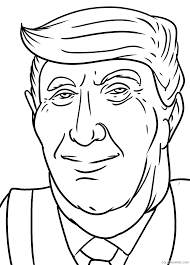 The set includes facts about parachutes, the statue of liberty, and more. Donald Trump Coloring Pages Educational Printable 2020 1379 Coloring4free Coloring4free Com