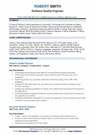 Software Quality Engineer Resume Samples Qwikresume Software Testing Resume Software Resume