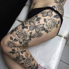 50 Wonderful And Creative Butterfly Tattoo Designs Butterfly Leg Tattoos Flower Leg Tattoos Leg Sleeve Tattoo