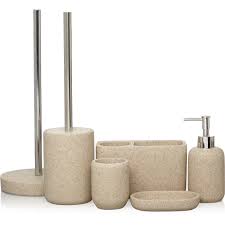 Buy Natural Sandstone Bath Accessories Range From Our Bathroom Accessories Range Today From George Natural Stone Bathroom Bath Accessories Bathroom Accessories