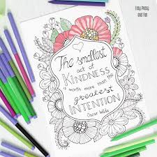 Ways to use the kindness coloring page. Kindness Quote Coloring Page Easy Peasy And Fun