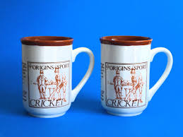 Churchill Pottery Origins Of Sport Cricket Mug Vintage Etsy Pottery Mugs Cricket Sport