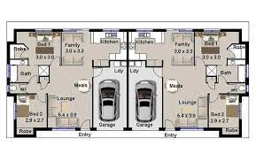 190 M2 4 Bedrooms Duplex Design Full Construction Plans In 2021 Duplex Floor Plans Duplex House Plans House Plans Australia