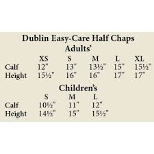 Dublin Easy Care Half Chaps Child