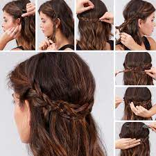 The hairstyle is a versatile half updo that gives you a professional yet casual seamless look. Lulus How To Braided Crown Hair Tutorial Lulus Com Fashion Blog