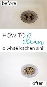 How To Clean A White Porcelain Enameled Cast Iron Farmhouse Kitchen Sink Without Chemicals Cast Iron Kitchen Sinks Cleaning Hacks Deep Cleaning Tips