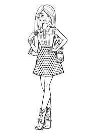Mysterious Stranger High Quality Free Coloring From The Category Barbie More Printable Pictures On Ou Barbie Coloring Barbie Coloring Pages Barbie Drawings