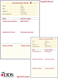 Hospital Bilingual Whiteboards Communication Board Case Management Dry Erase Board