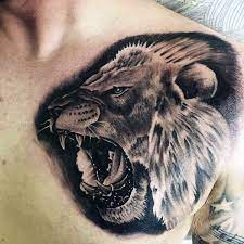 Top 73 Lion Chest Tattoo Ideas 2021 Inspiration Guide Lion Chest Tattoo Tattoo Designs Men Lion Tattoo