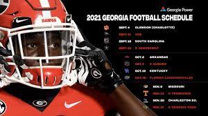 2021 Uga Football Schedule Announced University Of Georgia Athletics In 2021 Football Uga Football Georgia Football