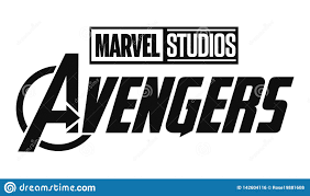 Set Of Avengers And Marvel Studios Logos Printed On Paper
