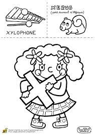 lettre x xylophone xerus page 24 sur 26 hugolescargot com coloriage alphabet artisanat l de spongebob et ses amis