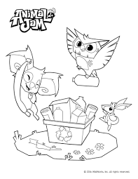 Here is a free coloring page of animal jam. Get This Recycling Animal Jam Coloring Pages Free 5rcy