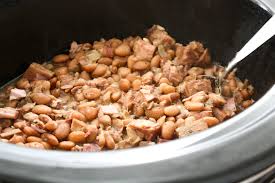 Add the meat to about 1/2 pound of cooked alubia blanca or yellow eye beans. Crock Pot Pinto Beans And Ham Daily Appetite