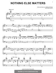 Download and print nothing else matters sheet music for klavier, gesang & gitarre (rechte hand melodie) by metallica from sheet music direct. Nothing Else Matters Metallica Von J Hetfield L Ulrich Auf Musicaneo