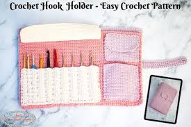 Crochet hook case pattern by oh milly. How To Crochet A Crochet Hook Holder With Extra Storage Easy Pattern Nicki S Homemade Crafts