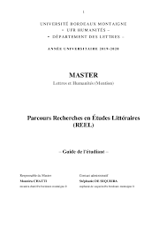 Bureau virtuel montaigne developed by hackjack is listed under category education 2.8/5 average rating on google play by 12 users). Pdf Master Recherches En Etudes Litteraires Guide De L Etudiant Jean Michel Gouvard Academia Edu