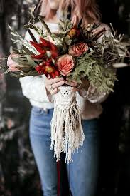 Bohemian Wedding Bouquets That Are Totally Chic With Images Bohemian Wedding Bouquet Boho Wedding Bouquet Macrame Wedding