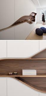 Sculptural Wood Elements Are A Feature Found Throughout This House In London Modern Interior Design Home Interior Design Curved Wood