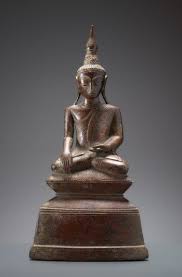 Buddha Maravijaya Catalog Number Ak0417 187 Bronze Burma Shan 18th To 19th Cent Height 27 Cm Asian Art Buddha Buddhist Art