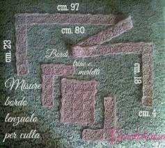 Misure Del Bordo Per Lenzuolo Culla In Rosa Bordi Culla Bordo